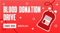 Blood Donation Drive Facebook Event Cover Design