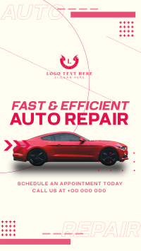 Modern Auto Repair Shop Instagram Reel Design