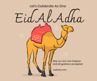 Eid Al Adha Camel Facebook Post Design