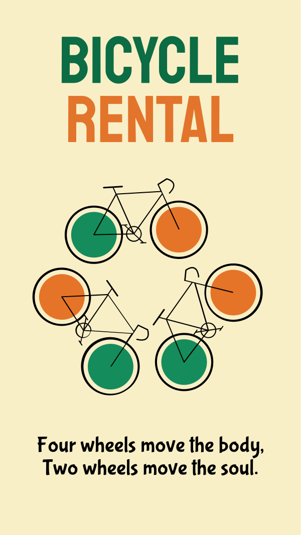 Bicycle Rental Instagram Story Design