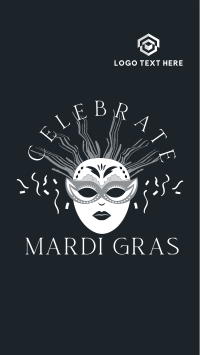 Masquerade Mardi Gras Instagram Story Design