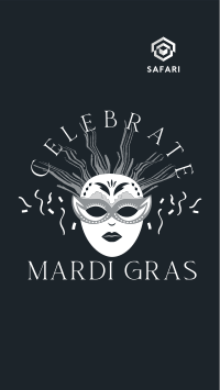 Masquerade Mardi Gras Instagram story Image Preview