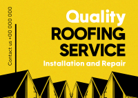 Quality Roofing Postcard Image Preview