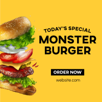 Chef's Special Burger Instagram Post Design