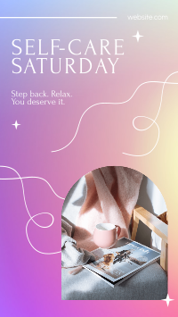 Luxurious Self Care Saturday Facebook Story Design