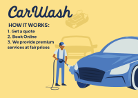Easy Carwash Booking Postcard Image Preview