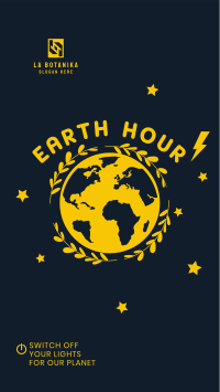 Recharging Earth Hour Facebook Story Design