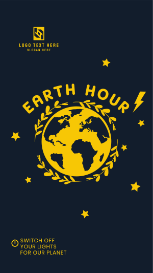 Recharging Earth Hour Facebook story Image Preview