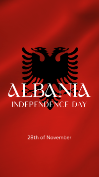 Albanian Independence TikTok Video Design