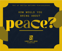 Contemporary United Nations Peacekeepers Facebook Post Design