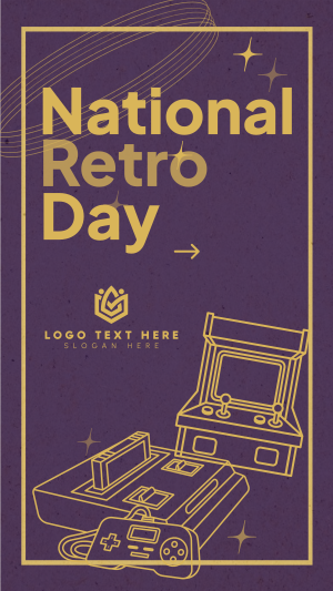 Unique Retro Day  Facebook story Image Preview