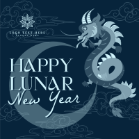 Lunar New Year Dragon Instagram post Image Preview