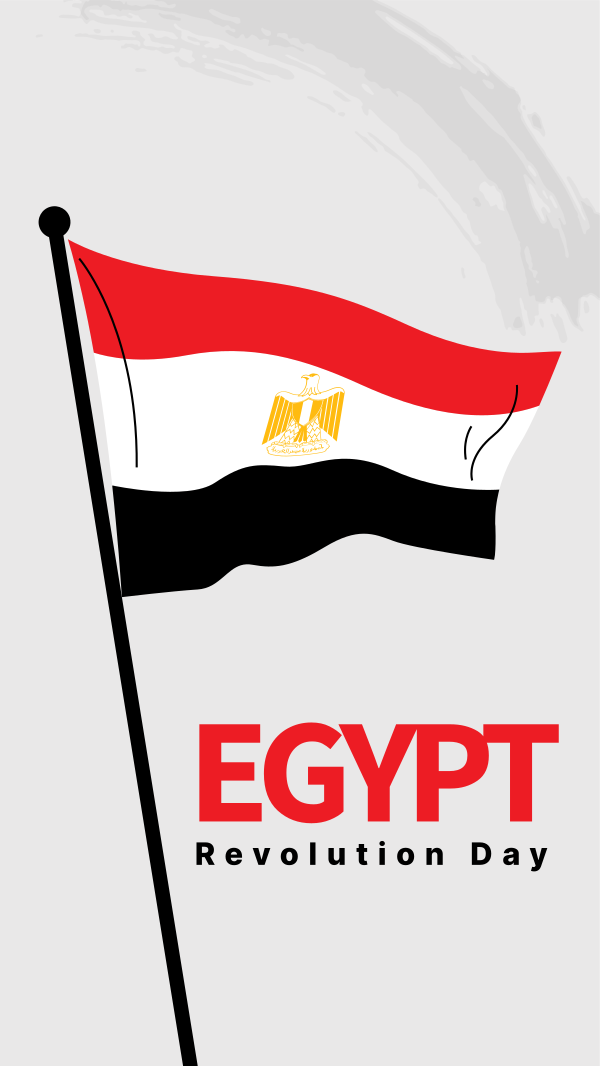 Egypt Flag Brush Instagram Story Design