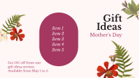 Gift for Mothers Facebook Event Cover Design