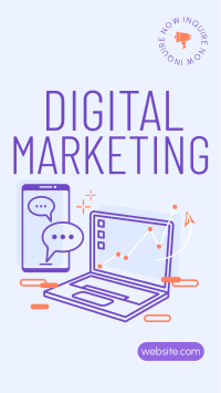 Simple Digital Marketing  Instagram Story Design