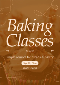 Baking Classes Flyer Design