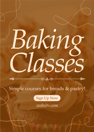 Baking Classes Flyer Image Preview