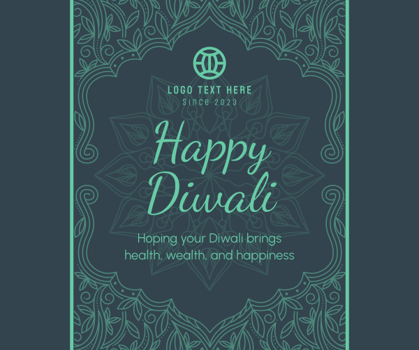 Fancy Diwali Greeting Facebook Post Design Image Preview