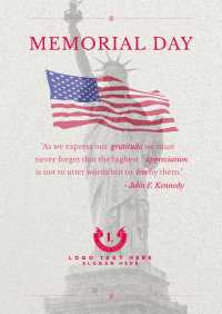 Gratitude Memorial Day Poster Image Preview