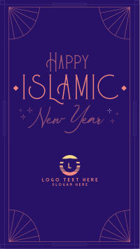 Elegant Islamic Year TikTok video Image Preview