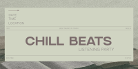 Minimal Chill Music Listening Party Twitter Post Image Preview