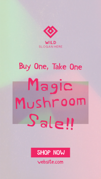 Psychedelic Mushroom Sale Instagram Reel Design