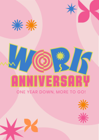 Quirky Anniversary Poster Design