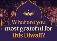 Diwali Gratefulness Tradition Postcard Design