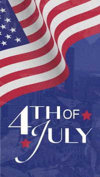 4th of July Flag TikTok video Image Preview