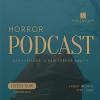 Horror Podcast Linkedin Post Image Preview