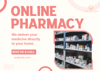 Pharmacy Delivery Postcard Design