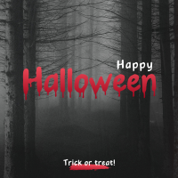 Scary Halloween Instagram Post Design