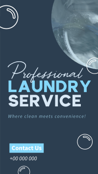Professional Laundry Service Facebook Story Design