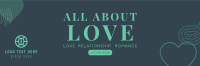 All About Love Twitter Header Design