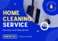 On Top Cleaning Service Postcard Design