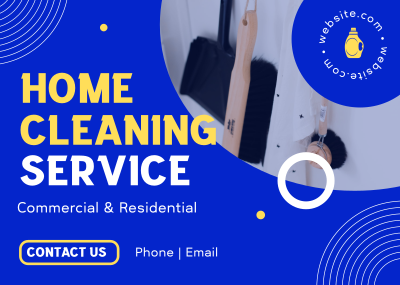 On Top Cleaning Service Postcard Image Preview