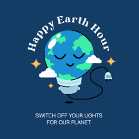 Happy Earth Hour Instagram post Image Preview