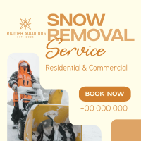 Snow Removers Instagram Post Design