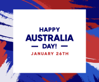 Australia Day Paint Facebook Post Design