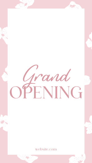 Floral Grand Opening Facebook story Image Preview