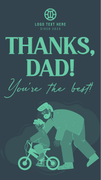 Thank You Best Dad Ever Facebook story Image Preview