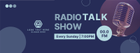 Radio Talk Show Facebook cover Image Preview