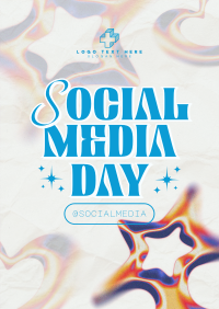 Modern Nostalgia Social Media Day Flyer Design