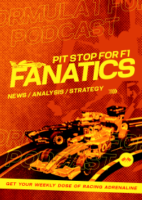 Auto Racing Podcast Poster Design