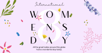 Women's Day Flower Overall Facebook ad Image Preview