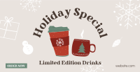 Holiday Special Drinks Facebook Ad Design