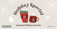 Holiday Special Drinks Facebook ad Image Preview