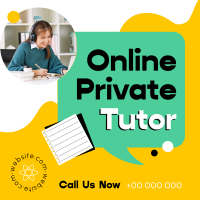 Online Private Tutor Instagram post Image Preview