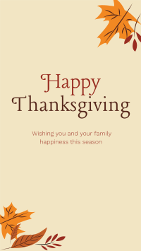 Happy Thanksgiving Facebook story Image Preview