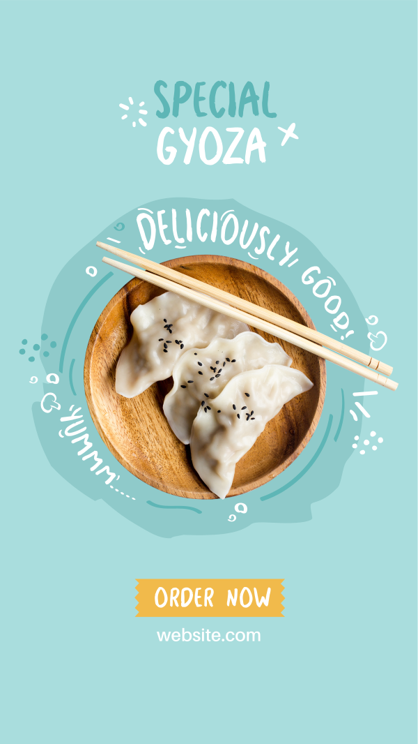 Special Gyoza Facebook Story Design